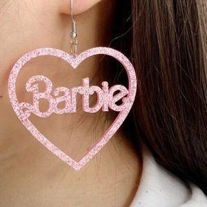 Barbie earrings, Barbie heart earrings,  Barbie accessories, Barbie Jewelry